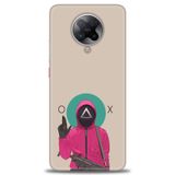 Phoenix Cep Kılıf HD Baskılı Kılıf + SERAMİK TAM KAPLAYAN EKRAN KORUYUCU 286 Beyaz - Gold Xiaomi Poco F2 Pro ile uyumlu