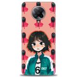 Phoenix Cep Kılıf HD Baskılı Kılıf + SERAMİK TAM KAPLAYAN EKRAN KORUYUCU 289 Beyaz - Kahverengi Xiaomi Poco F2 Pro ile uyumlu