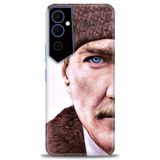 Phoenix Cep Kılıf HD Baskılı Kılıf + SERAMİK TAM KAPLAYAN EKRAN KORUYUCU 29 Beyaz - Siyah Tecno Pova Neo 2 ile uyumlu