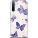 Phoenix Cep Kılıf HD Baskılı Kılıf + SERAMİK TAM KAPLAYAN EKRAN KORUYUCU 291 Beyaz - Kahverengi Realme 5i ile uyumlu