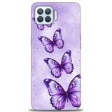 Phoenix Cep Kılıf HD Baskılı Kılıf + SERAMİK TAM KAPLAYAN EKRAN KORUYUCU 296 Siyah Oppo A73 ile uyumlu