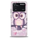 Phoenix Cep Kılıf HD Baskılı Kılıf + SERAMİK TAM KAPLAYAN EKRAN KORUYUCU 301 Beyaz - Mor Xiaomi Poco M4 Pro 4G ile uyumlu
