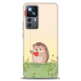 Phoenix Cep Kılıf HD Baskılı Kılıf + SERAMİK TAM KAPLAYAN EKRAN KORUYUCU 305 Beyaz Çicek Desenli Xiaomi Mi 12T ile uyumlu