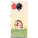 Phoenix Cep Kılıf HD Baskılı Kılıf + SERAMİK TAM KAPLAYAN EKRAN KORUYUCU 305 Beyaz - Turkuaz - Fuşya Xiaomi Poco F2 Pro ile uyumlu