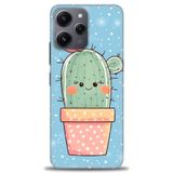 Phoenix Cep Kılıf HD Baskılı Kılıf + SERAMİK TAM KAPLAYAN EKRAN KORUYUCU 306 Beyaz Çicek Desenli Xiaomi Redmi 12 ile uyumlu