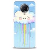 Phoenix Cep Kılıf HD Baskılı Kılıf + SERAMİK TAM KAPLAYAN EKRAN KORUYUCU 307 Beyaz - Yeşil Xiaomi Poco F2 Pro ile uyumlu