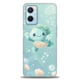 Phoenix Cep Kılıf HD Baskılı Kılıf + SERAMİK TAM KAPLAYAN EKRAN KORUYUCU 310 Beyaz - Mavi - Siyah Oppo A96 4G ile uyumlu