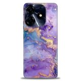 Phoenix Cep Kılıf HD Baskılı Kılıf + SERAMİK TAM KAPLAYAN EKRAN KORUYUCU 311 Beyaz Desenli Tecno Spark 10 Pro ile uyumlu