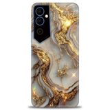 Phoenix Cep Kılıf HD Baskılı Kılıf + SERAMİK TAM KAPLAYAN EKRAN KORUYUCU 313 Beyaz - Kırmızı Tecno Pova Neo 2 ile uyumlu
