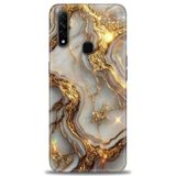 Phoenix Cep Kılıf HD Baskılı Kılıf + SERAMİK TAM KAPLAYAN EKRAN KORUYUCU 313 Beyaz - Koyu Mor Oppo A31 ile uyumlu