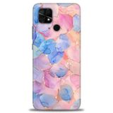 Phoenix Cep Kılıf HD Baskılı Kılıf + SERAMİK TAM KAPLAYAN EKRAN KORUYUCU 316 Beyaz Çicek Desenli Xiaomi Redmi 10C ile uyumlu