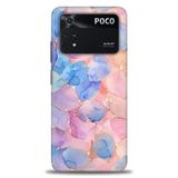 Phoenix Cep Kılıf HD Baskılı Kılıf + SERAMİK TAM KAPLAYAN EKRAN KORUYUCU 316 Beyaz Puantiye Xiaomi Poco M4 Pro 4G ile uyumlu