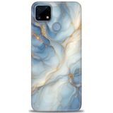 Phoenix Cep Kılıf HD Baskılı Kılıf + SERAMİK TAM KAPLAYAN EKRAN KORUYUCU 318 Siyah - Gold Realme C25S ile uyumlu