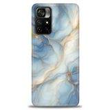 Phoenix Cep Kılıf HD Baskılı Kılıf + SERAMİK TAM KAPLAYAN EKRAN KORUYUCU 318 Siyah - Gold Xiaomi Poco M4 Pro 5G ile uyumlu