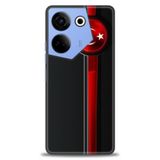 Phoenix Cep Kılıf HD Baskılı Kılıf + SERAMİK TAM KAPLAYAN EKRAN KORUYUCU 32 Beyaz Çicek Desenli Tecno Camon 20 Pro 4G ile uyumlu