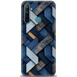 Phoenix Cep Kılıf HD Baskılı Kılıf + SERAMİK TAM KAPLAYAN EKRAN KORUYUCU 322 Siyah - Beyaz - Gri Realme 5i ile uyumlu