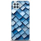 Phoenix Cep Kılıf HD Baskılı Kılıf + SERAMİK TAM KAPLAYAN EKRAN KORUYUCU 328 Beyaz - Mor Oppo A73 ile uyumlu