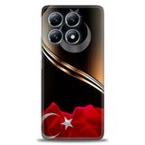 Phoenix Cep Kılıf HD Baskılı Kılıf + SERAMİK TAM KAPLAYAN EKRAN KORUYUCU 33 Beyaz Çicek Desenli Xiaomi Mi 14T ile uyumlu
