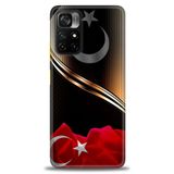Phoenix Cep Kılıf HD Baskılı Kılıf + SERAMİK TAM KAPLAYAN EKRAN KORUYUCU 33 Beyaz - Fuşya Xiaomi Poco M4 Pro 5G ile uyumlu