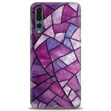 Phoenix Cep Kılıf HD Baskılı Kılıf + SERAMİK TAM KAPLAYAN EKRAN KORUYUCU 331 Beyaz Desenli Huawei P20 Pro ile uyumlu
