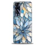 Phoenix Cep Kılıf HD Baskılı Kılıf + SERAMİK TAM KAPLAYAN EKRAN KORUYUCU 332 Beyaz - Sarı Tecno Pova Neo ile uyumlu