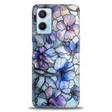 Phoenix Cep Kılıf HD Baskılı Kılıf + SERAMİK TAM KAPLAYAN EKRAN KORUYUCU 333 Siyah - Beyaz - Gri Oppo A96 4G ile uyumlu