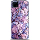 Phoenix Cep Kılıf HD Baskılı Kılıf + SERAMİK TAM KAPLAYAN EKRAN KORUYUCU 334 Beyaz - Kırmızı Realme C25S ile uyumlu