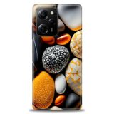 Phoenix Cep Kılıf HD Baskılı Kılıf + SERAMİK TAM KAPLAYAN EKRAN KORUYUCU 342 Beyaz Desenli Xiaomi Poco X5 Pro 5G ile uyumlu