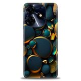 Phoenix Cep Kılıf HD Baskılı Kılıf + SERAMİK TAM KAPLAYAN EKRAN KORUYUCU 345 Beyaz - Mavi Tecno Spark 10 Pro ile uyumlu