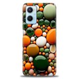 Phoenix Cep Kılıf HD Baskılı Kılıf + SERAMİK TAM KAPLAYAN EKRAN KORUYUCU 348 Beyaz - Gold Oppo A96 4G ile uyumlu