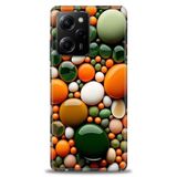 Phoenix Cep Kılıf HD Baskılı Kılıf + SERAMİK TAM KAPLAYAN EKRAN KORUYUCU 348 Siyah - Altın Xiaomi Poco X5 Pro 5G ile uyumlu