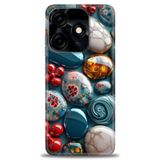 Phoenix Cep Kılıf HD Baskılı Kılıf + SERAMİK TAM KAPLAYAN EKRAN KORUYUCU 349 Beyaz Ahşap Tecno Spark 10 Pro 4G ile uyumlu