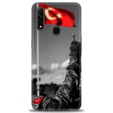 Phoenix Cep Kılıf HD Baskılı Kılıf + SERAMİK TAM KAPLAYAN EKRAN KORUYUCU 35 Beyaz - Yeşil Oppo A31 ile uyumlu