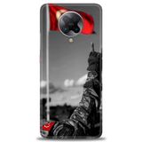 Phoenix Cep Kılıf HD Baskılı Kılıf + SERAMİK TAM KAPLAYAN EKRAN KORUYUCU 35 Siyah - Gümüş Xiaomi Poco F2 Pro ile uyumlu