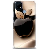 Phoenix Cep Kılıf HD Baskılı Kılıf + SERAMİK TAM KAPLAYAN EKRAN KORUYUCU 350 Beyaz - Yıldız Realme C25S ile uyumlu