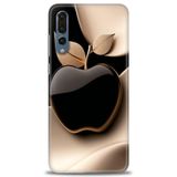 Phoenix Cep Kılıf HD Baskılı Kılıf + SERAMİK TAM KAPLAYAN EKRAN KORUYUCU 350 Siyah - Gümüş Huawei P20 Pro ile uyumlu
