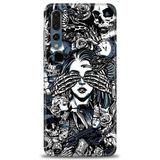 Phoenix Cep Kılıf HD Baskılı Kılıf + SERAMİK TAM KAPLAYAN EKRAN KORUYUCU 352 Beyaz Huawei P20 Pro ile uyumlu