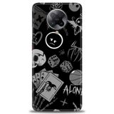 Phoenix Cep Kılıf HD Baskılı Kılıf + SERAMİK TAM KAPLAYAN EKRAN KORUYUCU 354 Beyaz - Turkuaz - Fuşya Xiaomi Poco F2 Pro ile uyumlu