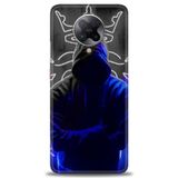 Phoenix Cep Kılıf HD Baskılı Kılıf + SERAMİK TAM KAPLAYAN EKRAN KORUYUCU 357 Beyaz - Yıldız Xiaomi Poco F2 Pro ile uyumlu