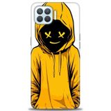 Phoenix Cep Kılıf HD Baskılı Kılıf + SERAMİK TAM KAPLAYAN EKRAN KORUYUCU 358 Siyah - Gül Oppo A73 ile uyumlu