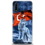 Phoenix Cep Kılıf HD Baskılı Kılıf + SERAMİK TAM KAPLAYAN EKRAN KORUYUCU 36 Beyaz - Yıldız Oppo A31 ile uyumlu