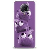 Phoenix Cep Kılıf HD Baskılı Kılıf + SERAMİK TAM KAPLAYAN EKRAN KORUYUCU 361 Beyaz Karbon Xiaomi Poco F2 Pro ile uyumlu
