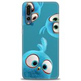 Phoenix Cep Kılıf HD Baskılı Kılıf + SERAMİK TAM KAPLAYAN EKRAN KORUYUCU 364 Beyaz - Lacivert Huawei P20 Pro ile uyumlu
