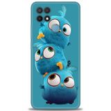 Phoenix Cep Kılıf HD Baskılı Kılıf + SERAMİK TAM KAPLAYAN EKRAN KORUYUCU 365 Beyaz Puantiye Oppo A15 ile uyumlu