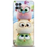 Phoenix Cep Kılıf HD Baskılı Kılıf + SERAMİK TAM KAPLAYAN EKRAN KORUYUCU 366 Beyaz Çicek Desenli Oppo A15 ile uyumlu