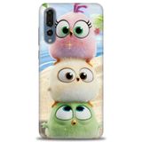 Phoenix Cep Kılıf HD Baskılı Kılıf + SERAMİK TAM KAPLAYAN EKRAN KORUYUCU 366 Beyaz - Mavi - Altın Huawei P20 Pro ile uyumlu
