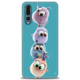 Phoenix Cep Kılıf HD Baskılı Kılıf + SERAMİK TAM KAPLAYAN EKRAN KORUYUCU 368 Beyaz - Mor Huawei P20 Pro ile uyumlu