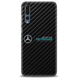 Phoenix Cep Kılıf HD Baskılı Kılıf + SERAMİK TAM KAPLAYAN EKRAN KORUYUCU 376 Beyaz - Turuncu Huawei P20 Pro ile uyumlu