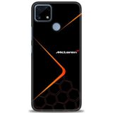 Phoenix Cep Kılıf HD Baskılı Kılıf + SERAMİK TAM KAPLAYAN EKRAN KORUYUCU 379 Beyaz - Gümüş Realme C25S ile uyumlu