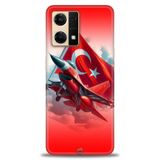 Phoenix Cep Kılıf HD Baskılı Kılıf + SERAMİK TAM KAPLAYAN EKRAN KORUYUCU 38 Beyaz Kalpler Oppo Reno 7 ile uyumlu